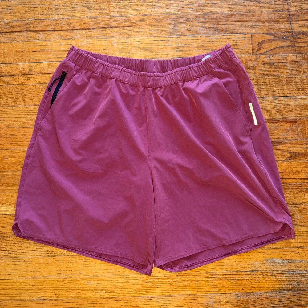 REI Co-op Swiftland Mens Running Shorts Magenta Pink Size Large 7 Inch Inseam